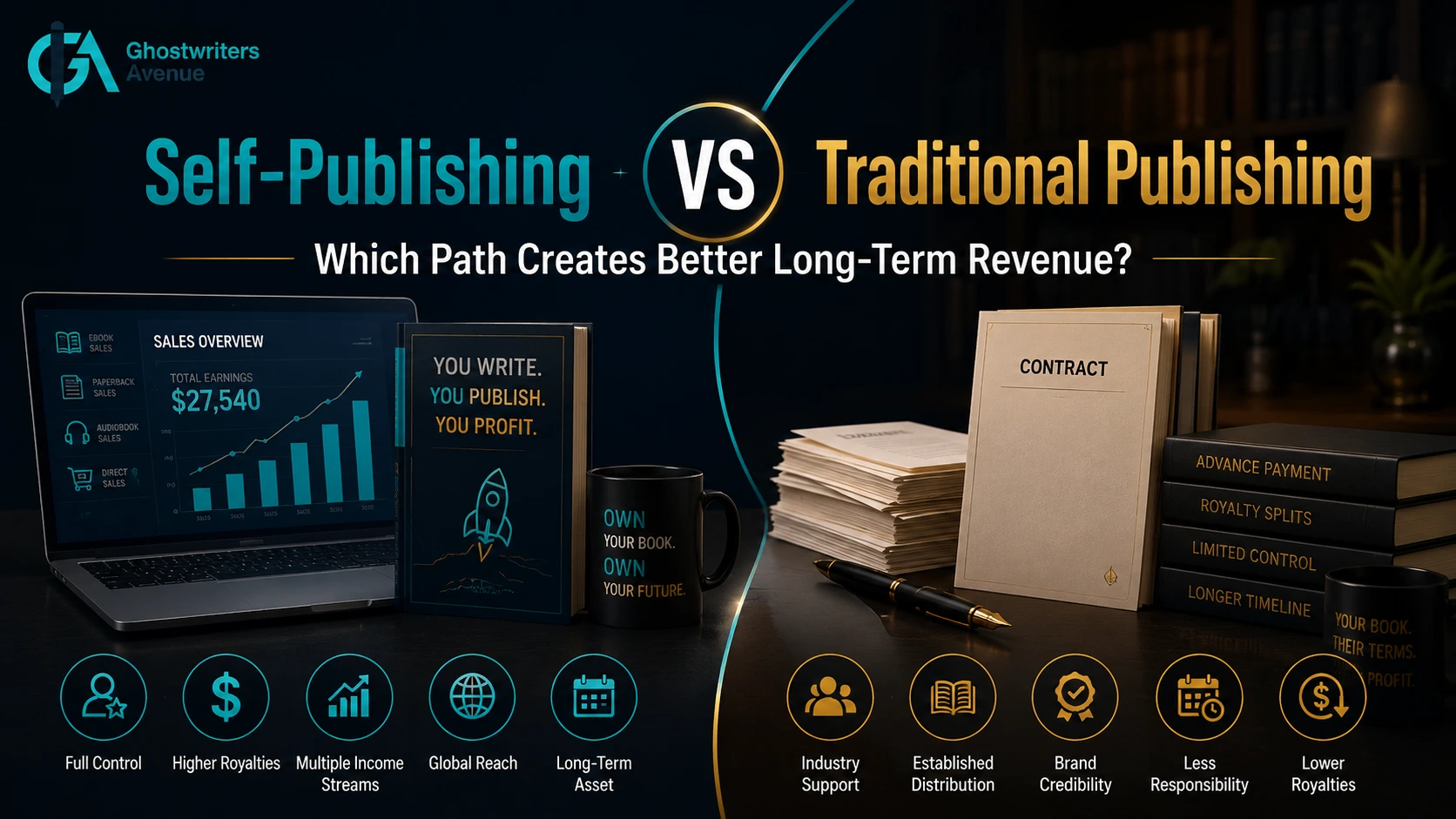 Self-Publishing vs Traditional Publishing